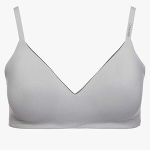 NWOT,Calvin Klein Womens Microfiber Wirefree Bra,Size XL, Gray Nymph